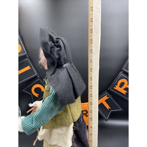 Vtg Halloween Witch Figure Est. 20" Tall Doll - Picture 13 of 13